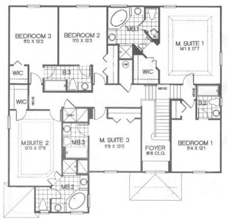First Floor Plan for Orange Glow's Seventh Heaven Villa - Emerald Island Resort - Orlando/Disney - Florida